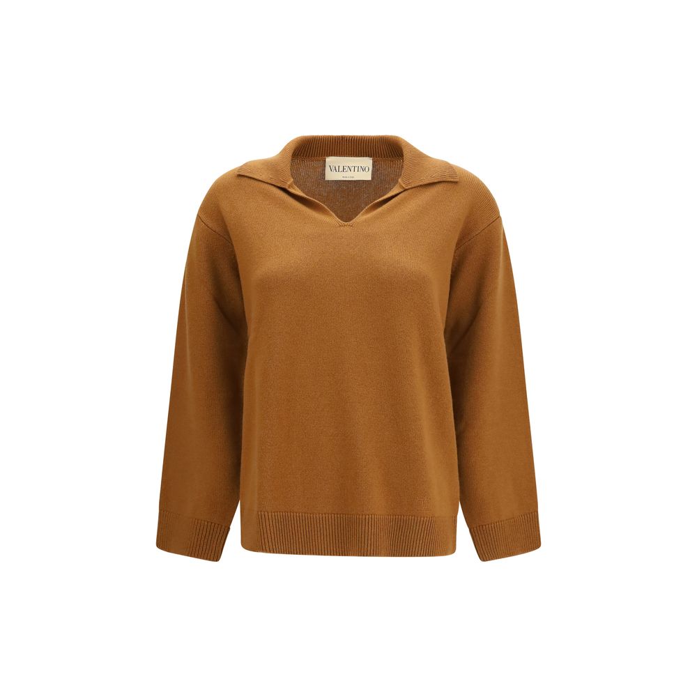 Valentino Garavani Brauner Kaschmirpullover