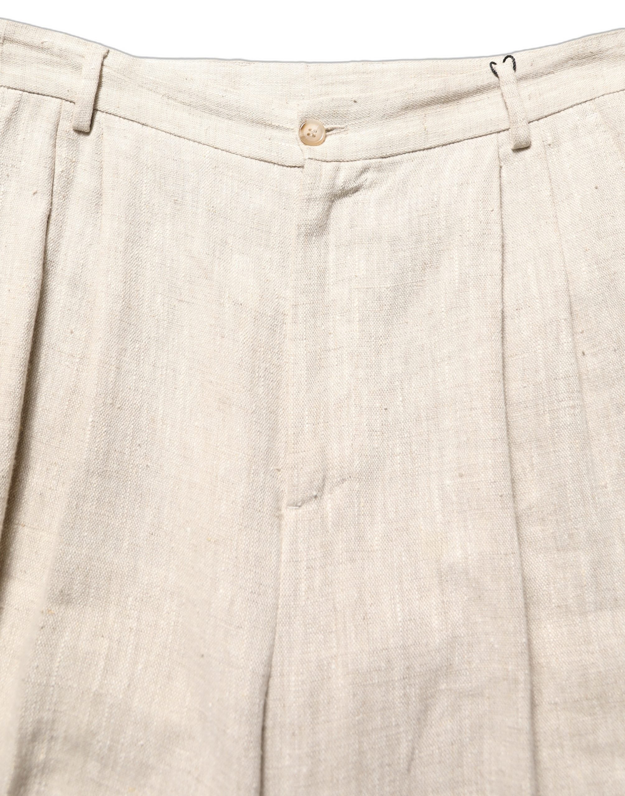 Dolce & Gabbana Beige Leinen Hose für Herren, schmal zulaufend