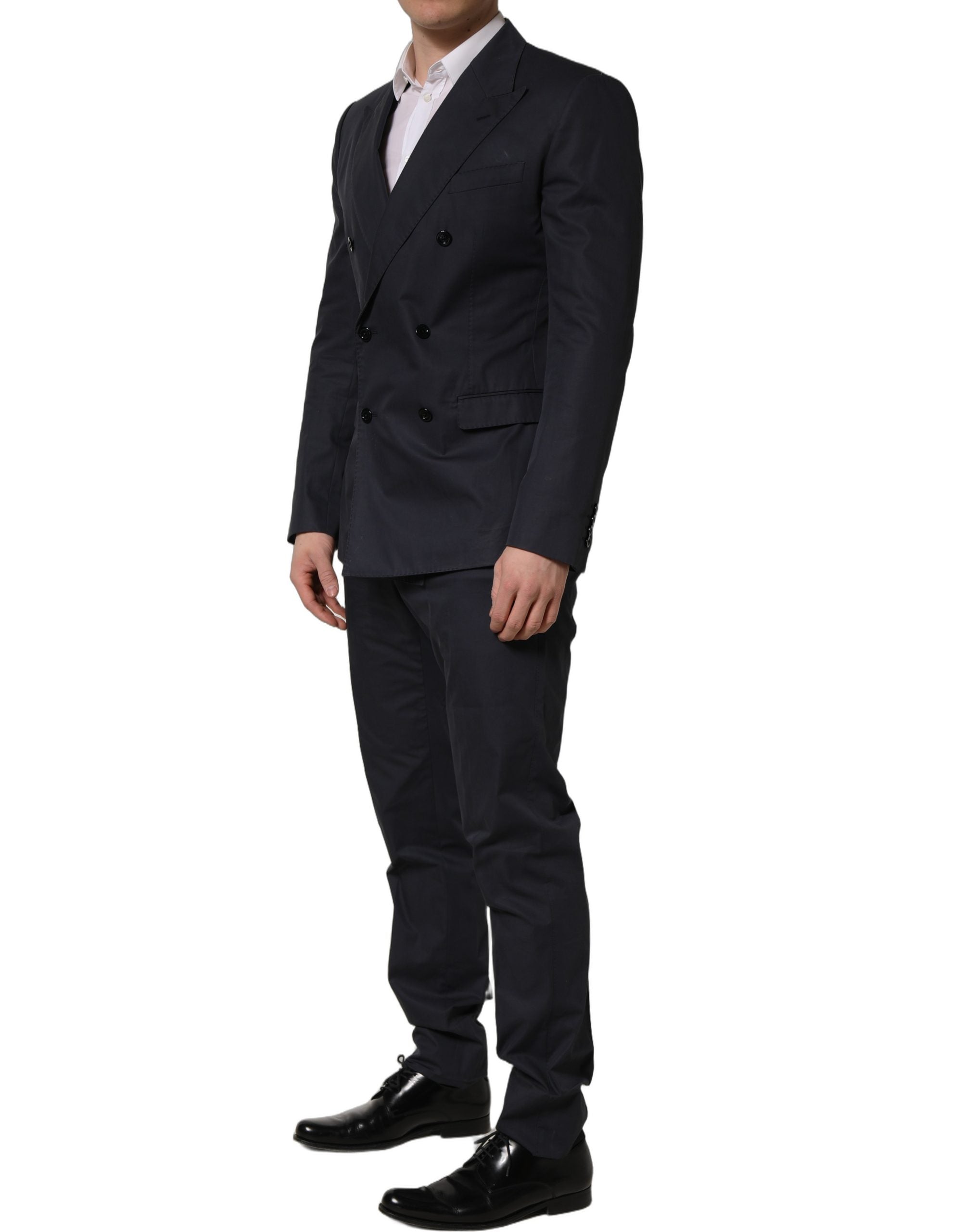 Dolce & Gabbana Blauer Baumwoll Anzug in Slim Fit für Herren