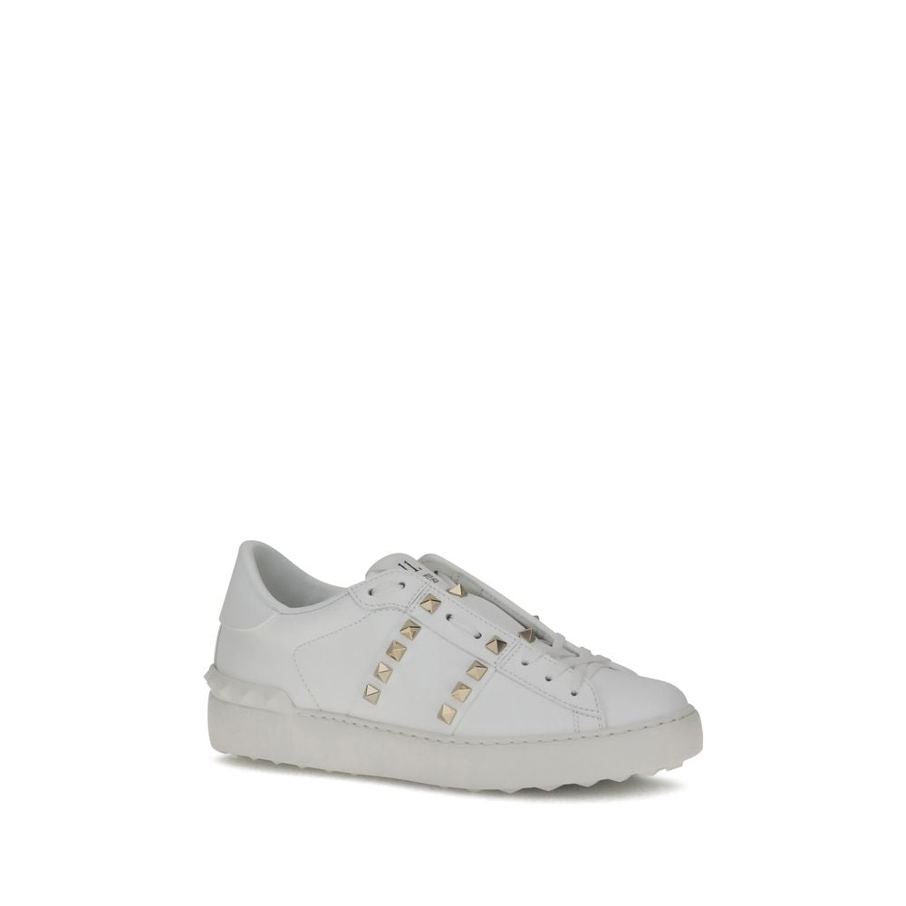 Valentino Garavani Weiße Bos Taurus Kalbsleder Athletic Sneaker
