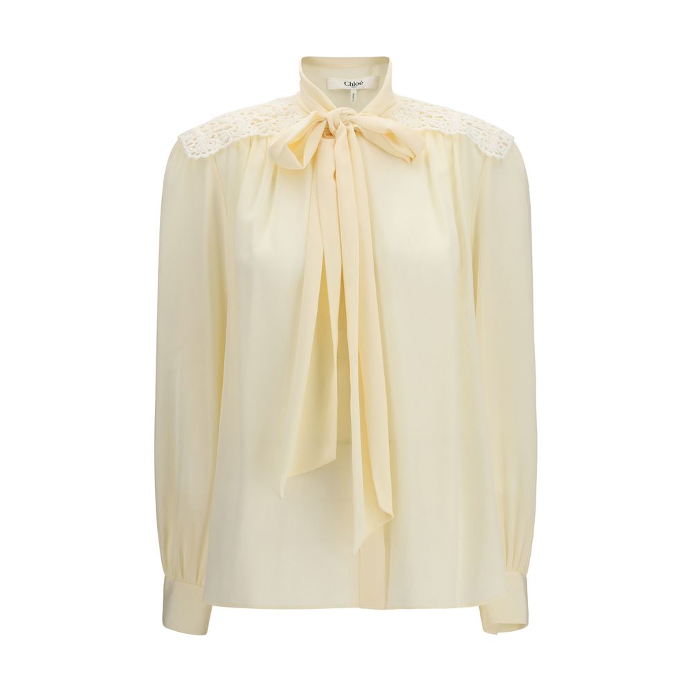 Chloé Beige Polyester Bluse