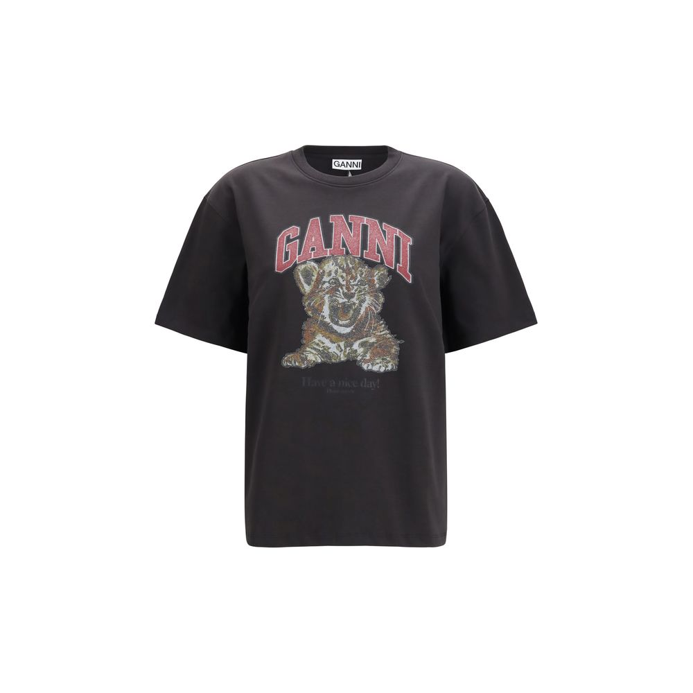 Ganni Schwarzer Baumwoll-Sweatshirt