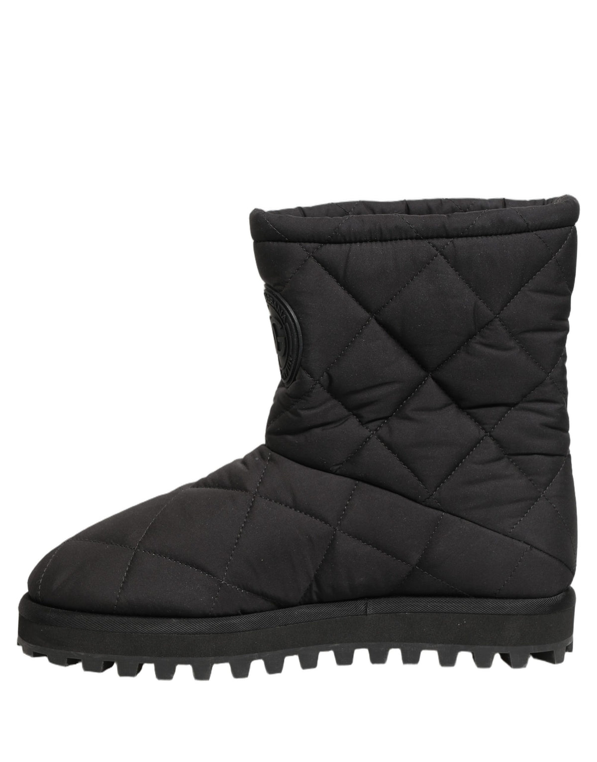 Dolce & Gabbana Schwarze Stiefeletten mit Stepp-Effekt
