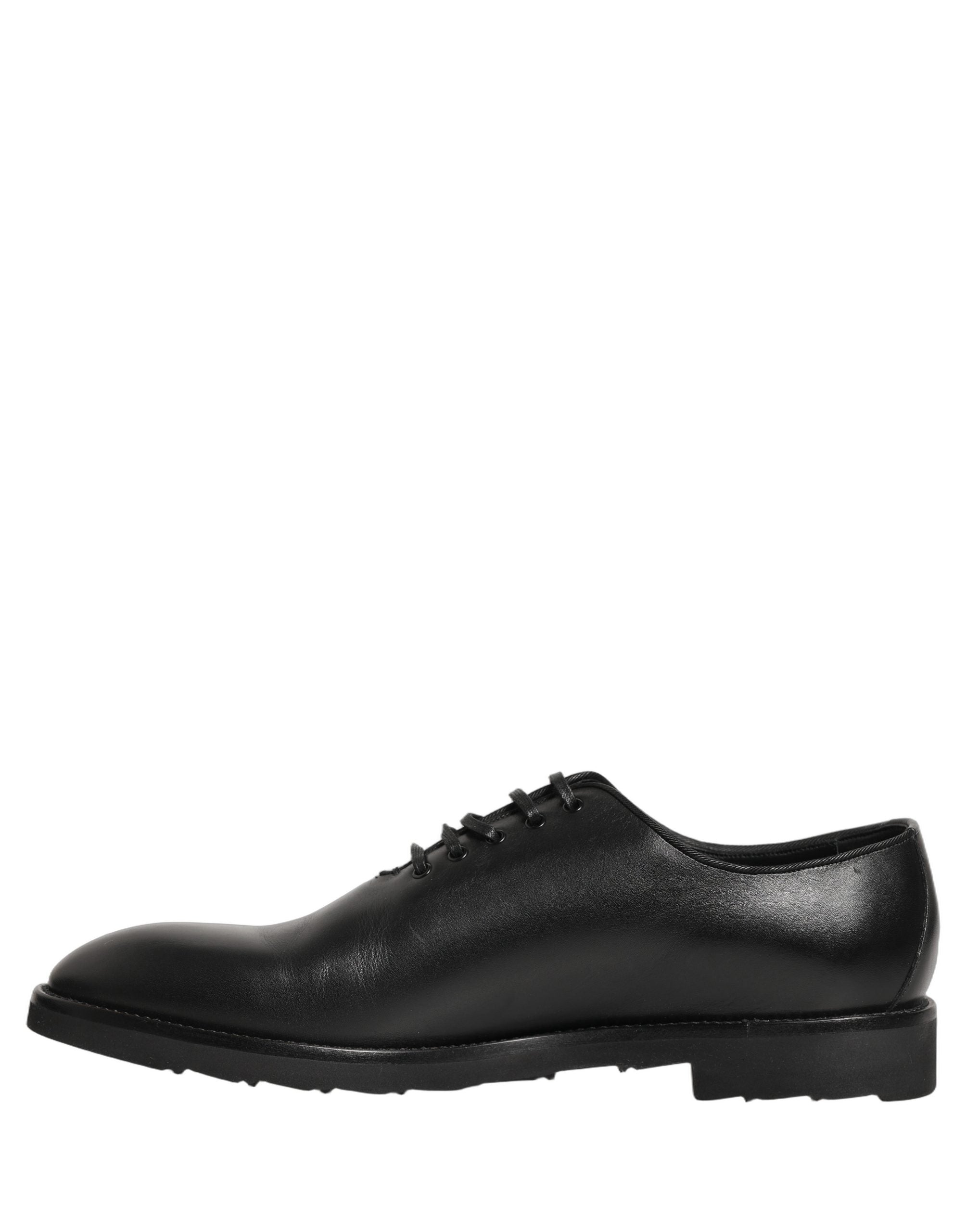 Dolce & Gabbana Schwarze Leder Oxford Businessschuhe für Herren