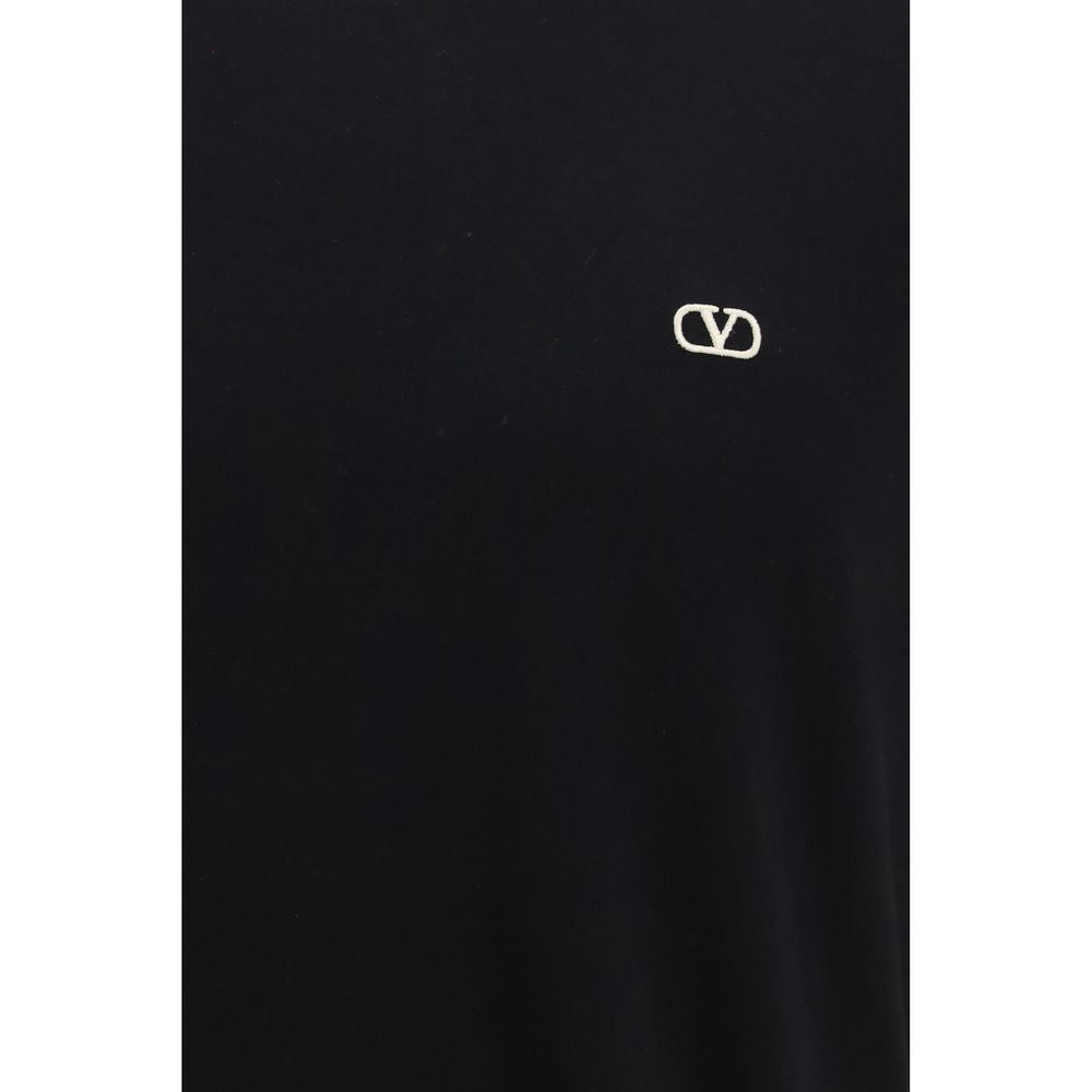 Valentino Garavani Schwarzes Baumwoll-T-Shirt
