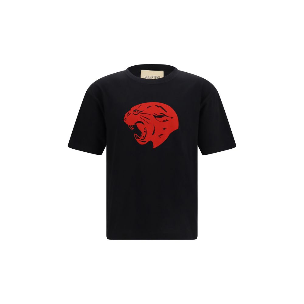 Valentino Garavani Schwarzes Baumwoll-T-Shirt