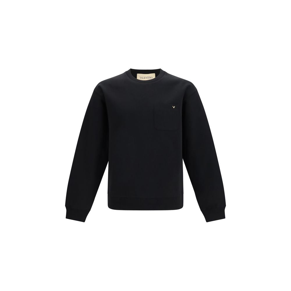 Valentino Garavani Schwarzer Baumwoll-Sweatshirt