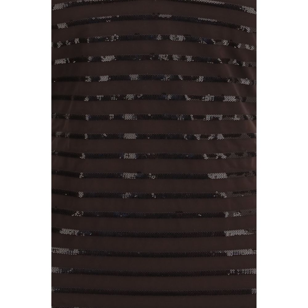 Brunello Cucinelli Einteiliger Badeanzug aus braunem Nylon