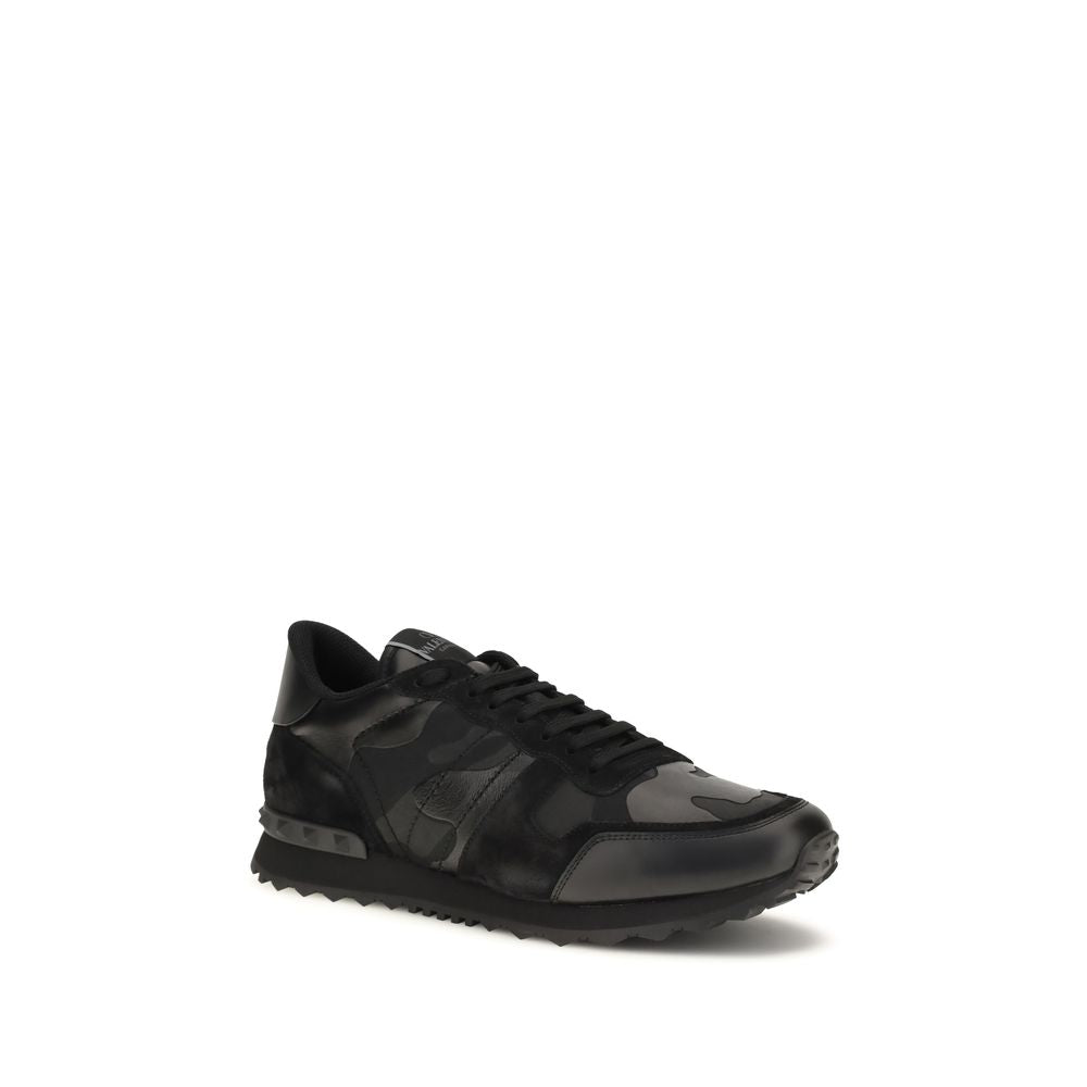 Valentino Garavani Schwarze Sneaker aus Polyester für sportliche Looks