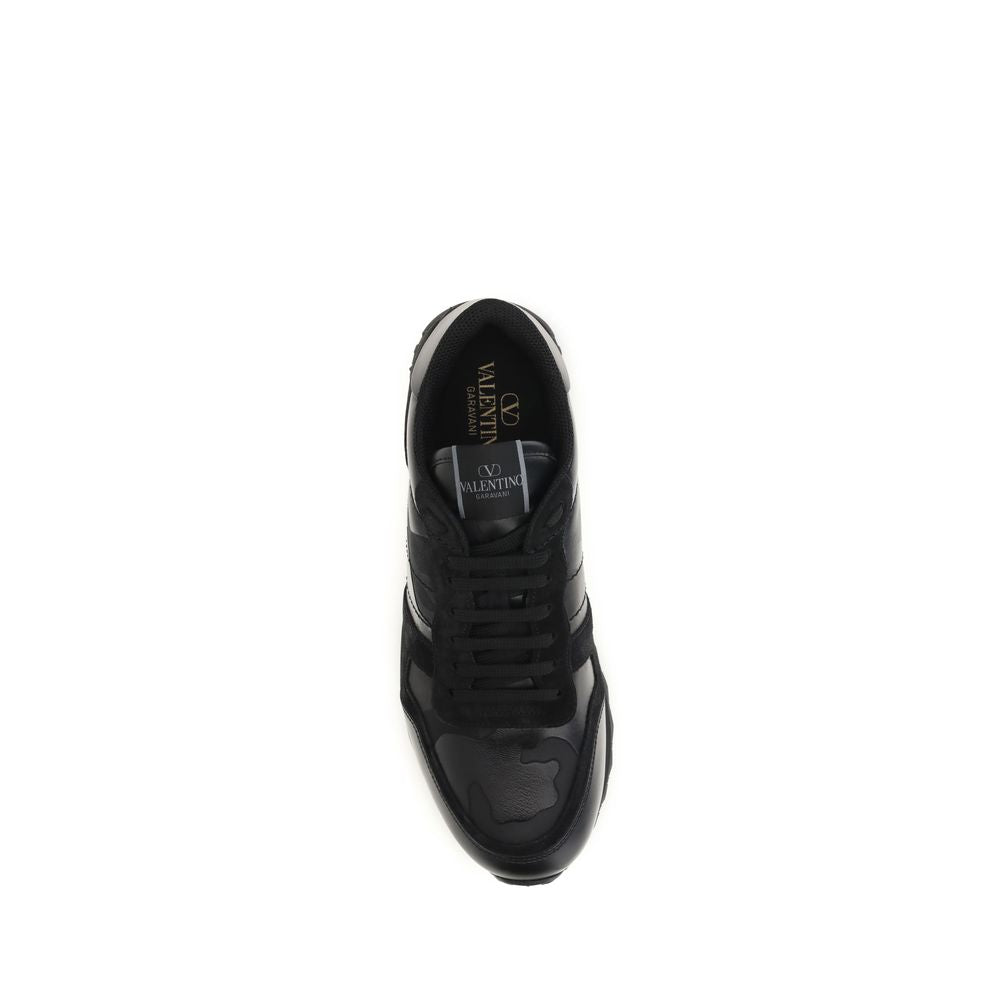 Valentino Garavani Schwarze Sneaker aus Polyester für sportliche Looks