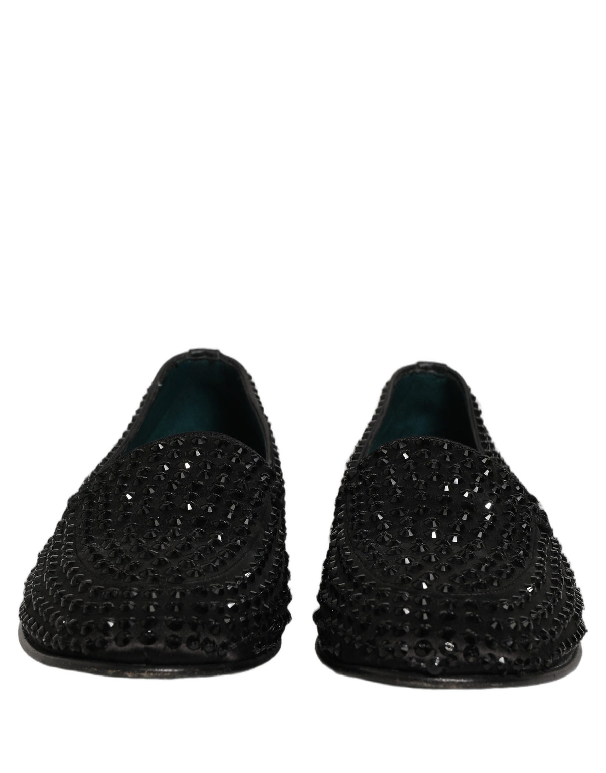Dolce & Gabbana Schwarze Loafer mit Strassbesatz