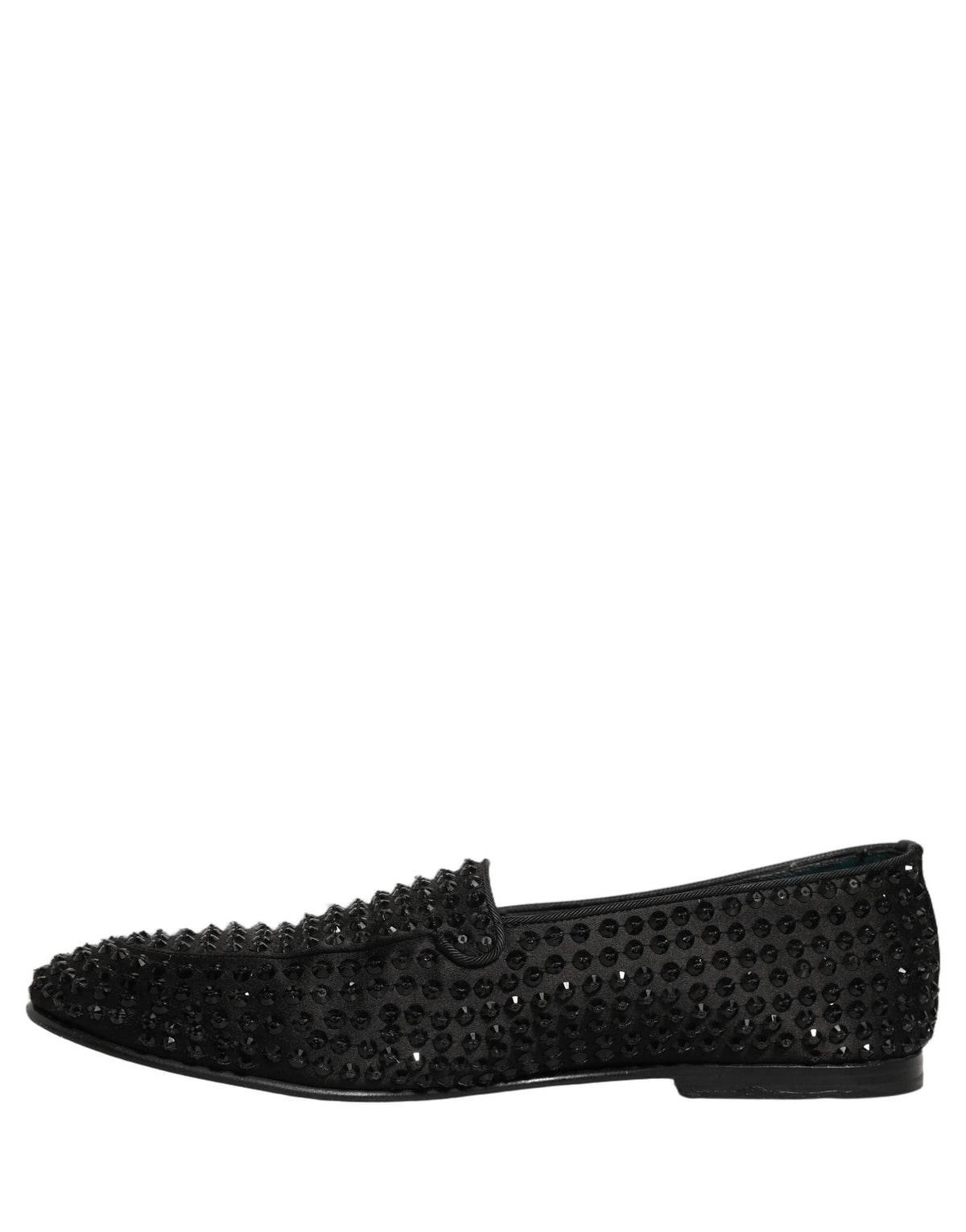 Dolce & Gabbana Schwarze Loafer mit Strassbesatz
