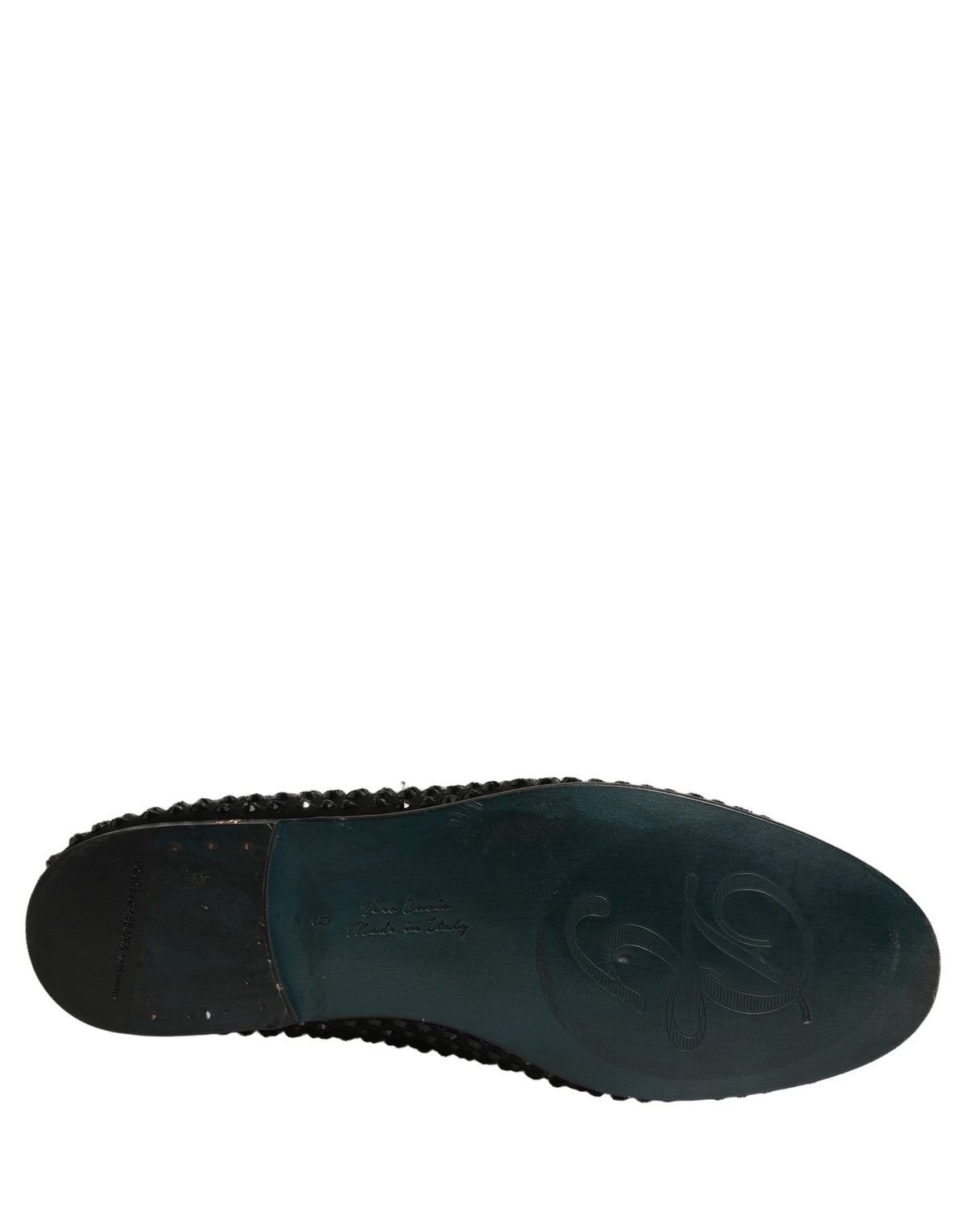 Dolce & Gabbana Schwarze Loafer mit Strassbesatz