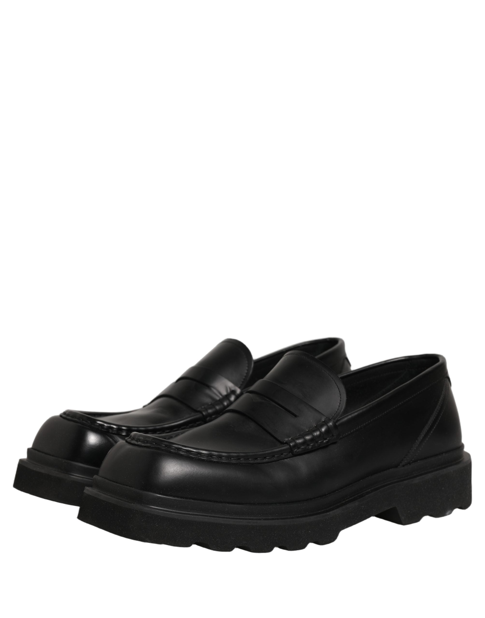 Dolce & Gabbana Schwarze Herren-Loafer aus Kalbsleder