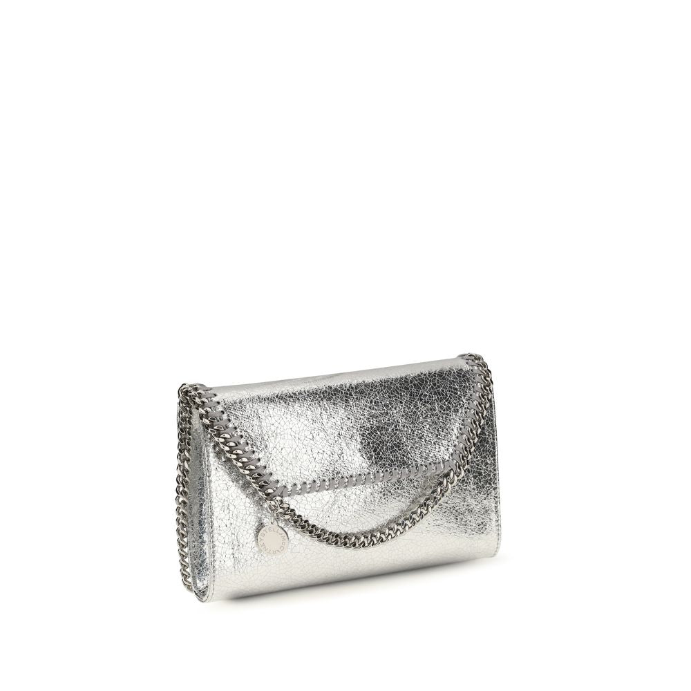 Stella McCartney Schultertasche aus silbernem Polyester