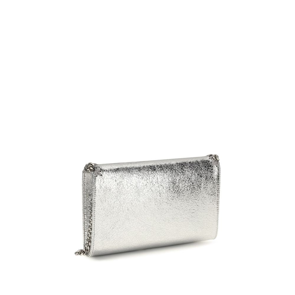Stella McCartney Schultertasche aus silbernem Polyester