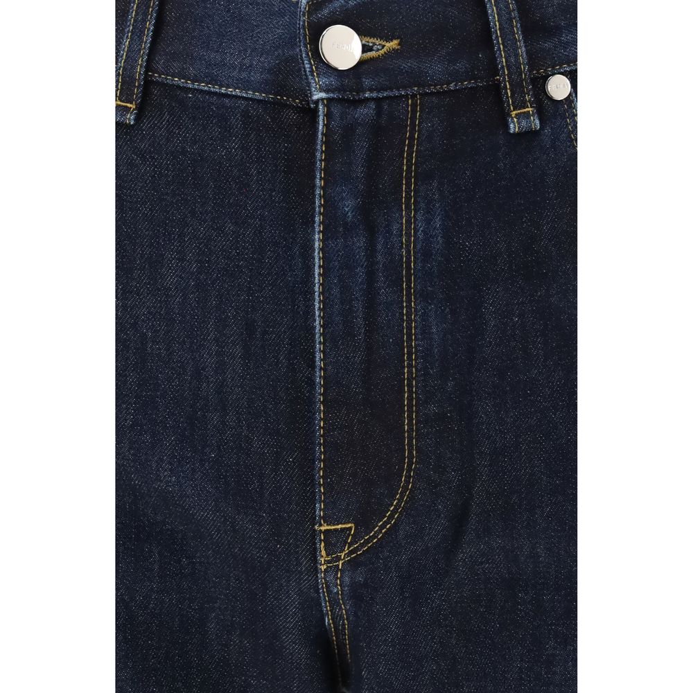 Fendi Blaue Jeans aus Baumwolle im geraden Schnitt
