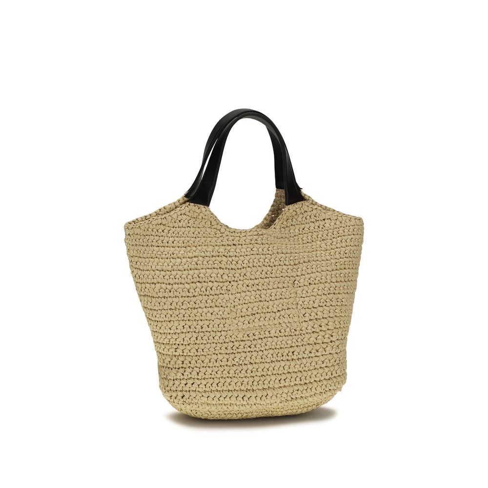 Balmain Schultertasche aus beiger Viskose