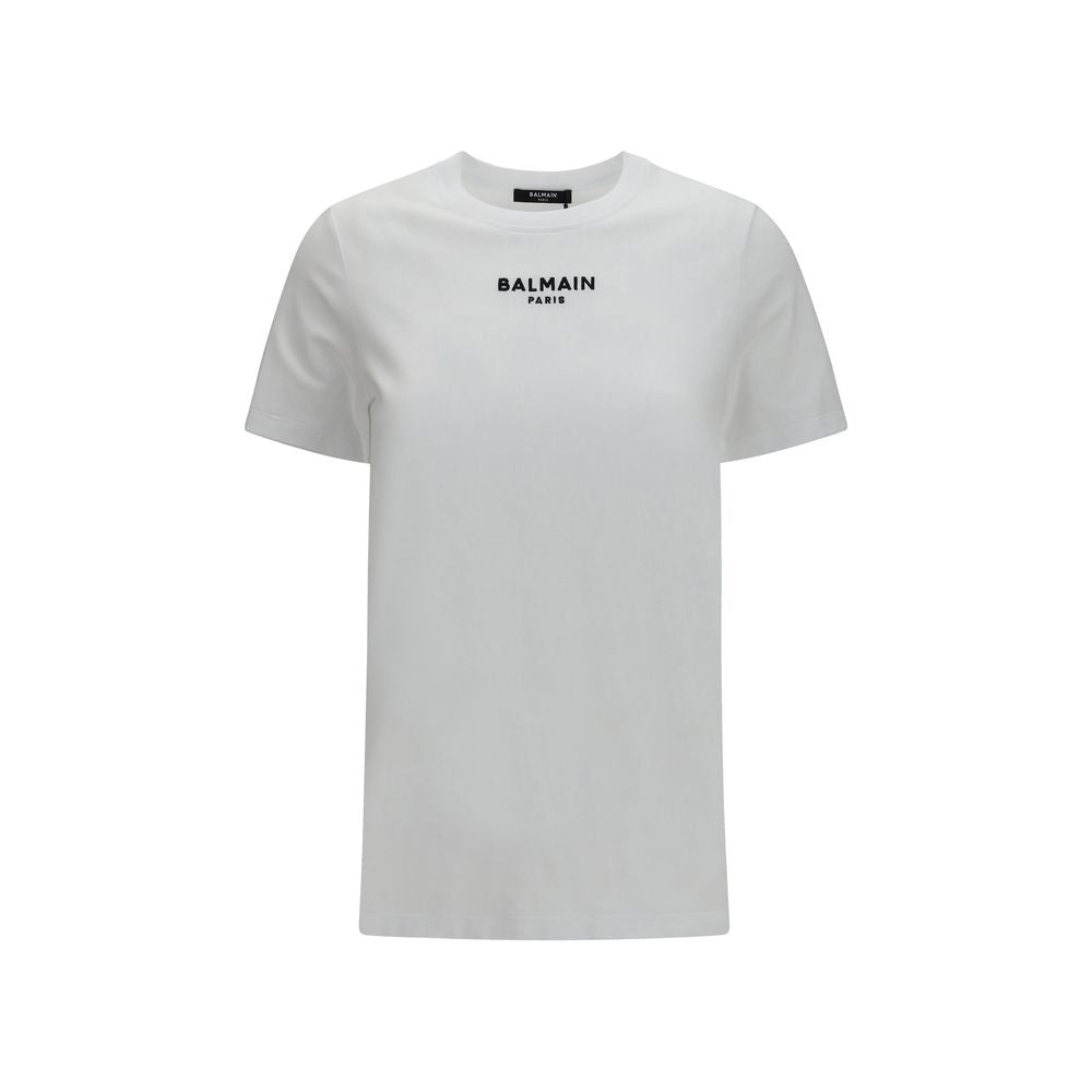 Balmain Weißes Baumwoll-T-Shirt