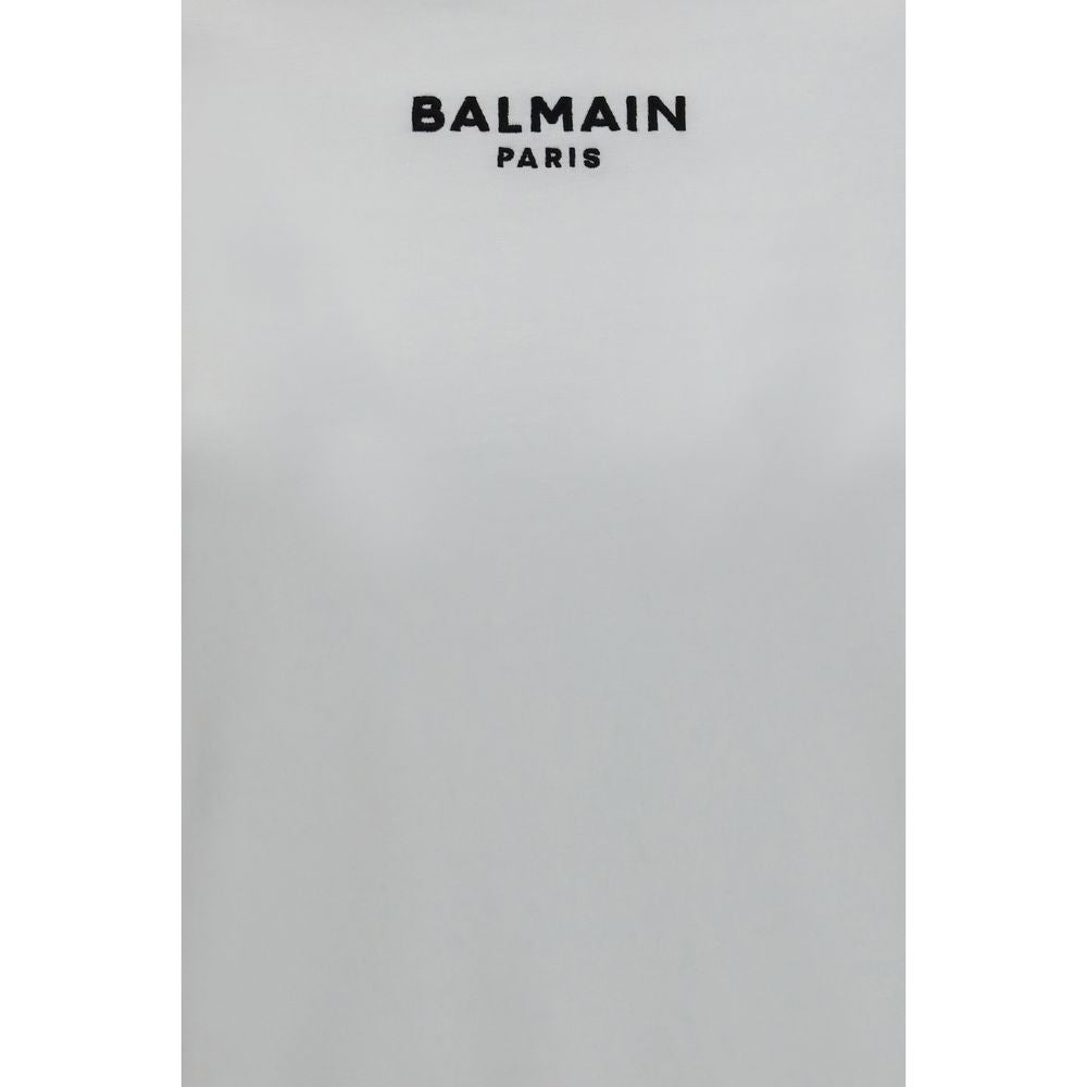 Balmain Weißes Baumwoll-T-Shirt