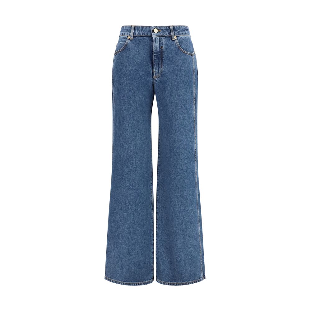 Balmain Blaue Baumwolljeans Denim