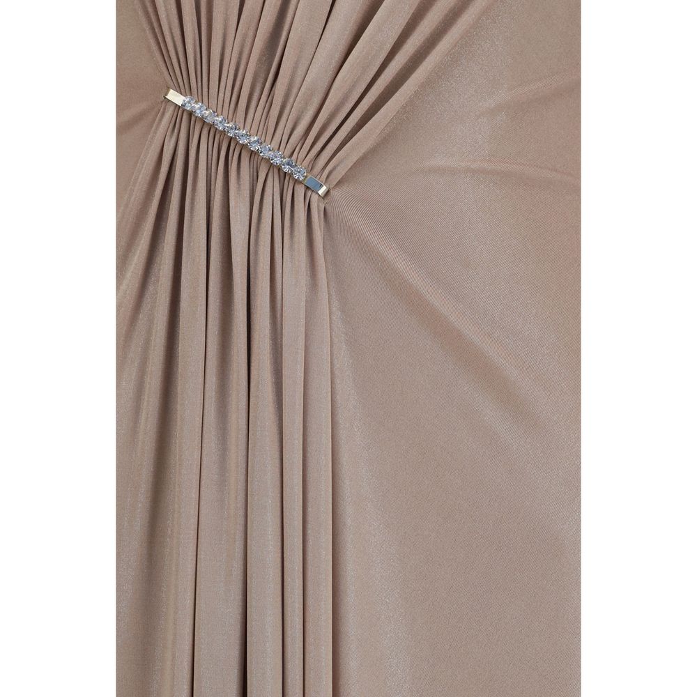 Nissa Beiges Polyester Freizeitkleid