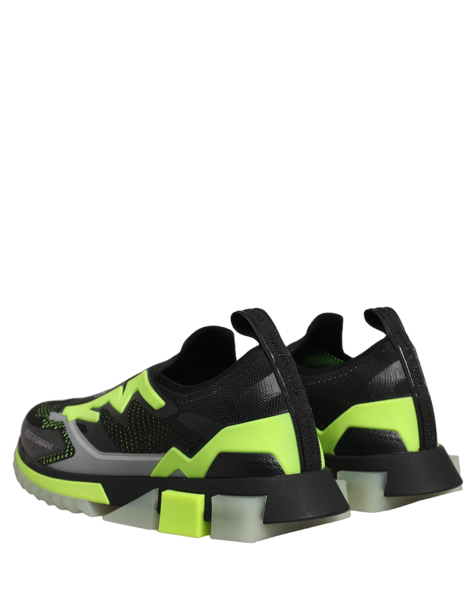 Dolce & Gabbana Schwarze und grüne Sorrento Low-Top-Sneaker