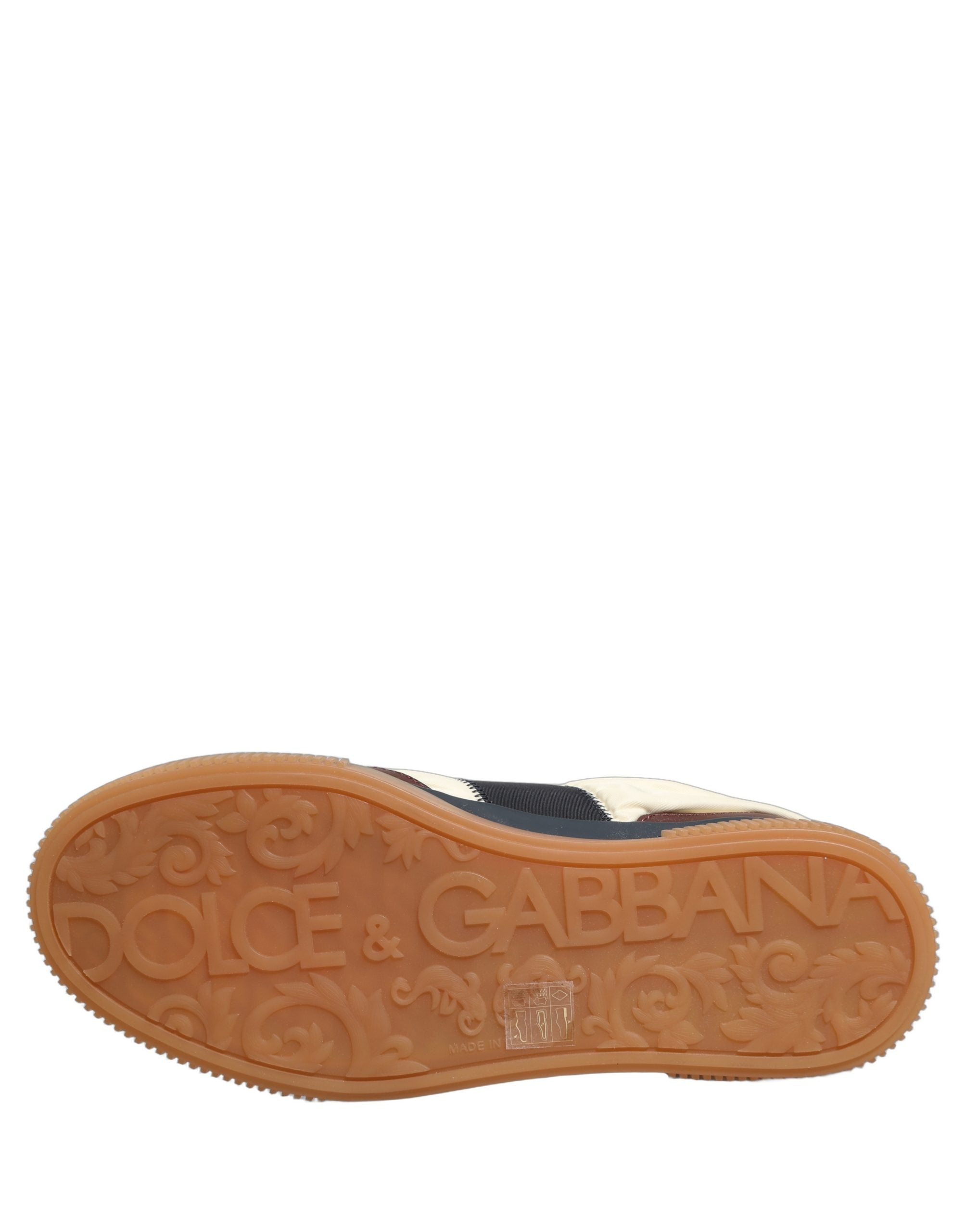 Dolce & Gabbana Mehrfarbige Leder MIAMI Low-Top-Sneaker für Herren