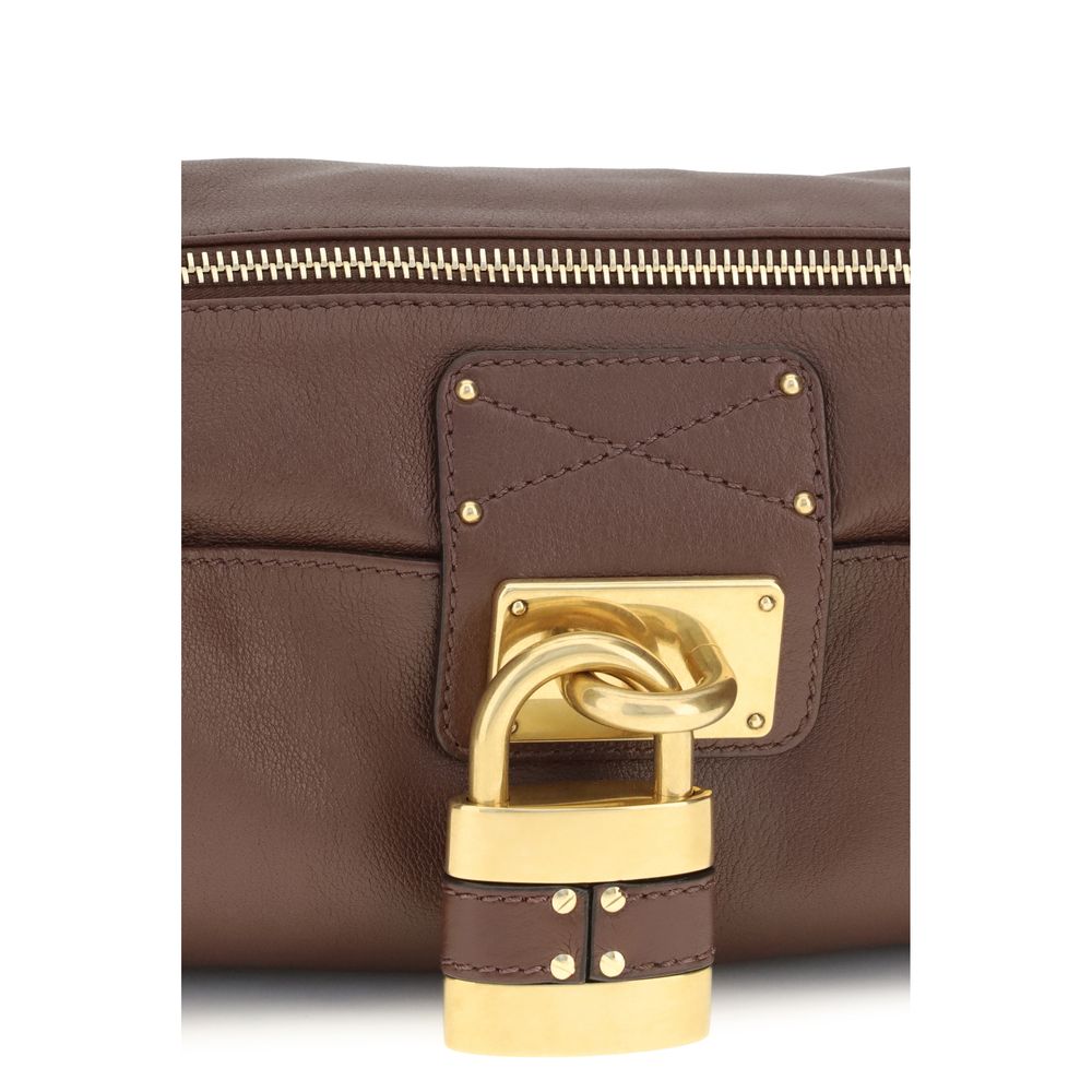 Chloé Braune Kalbsleder Bos Taurus Schultertasche