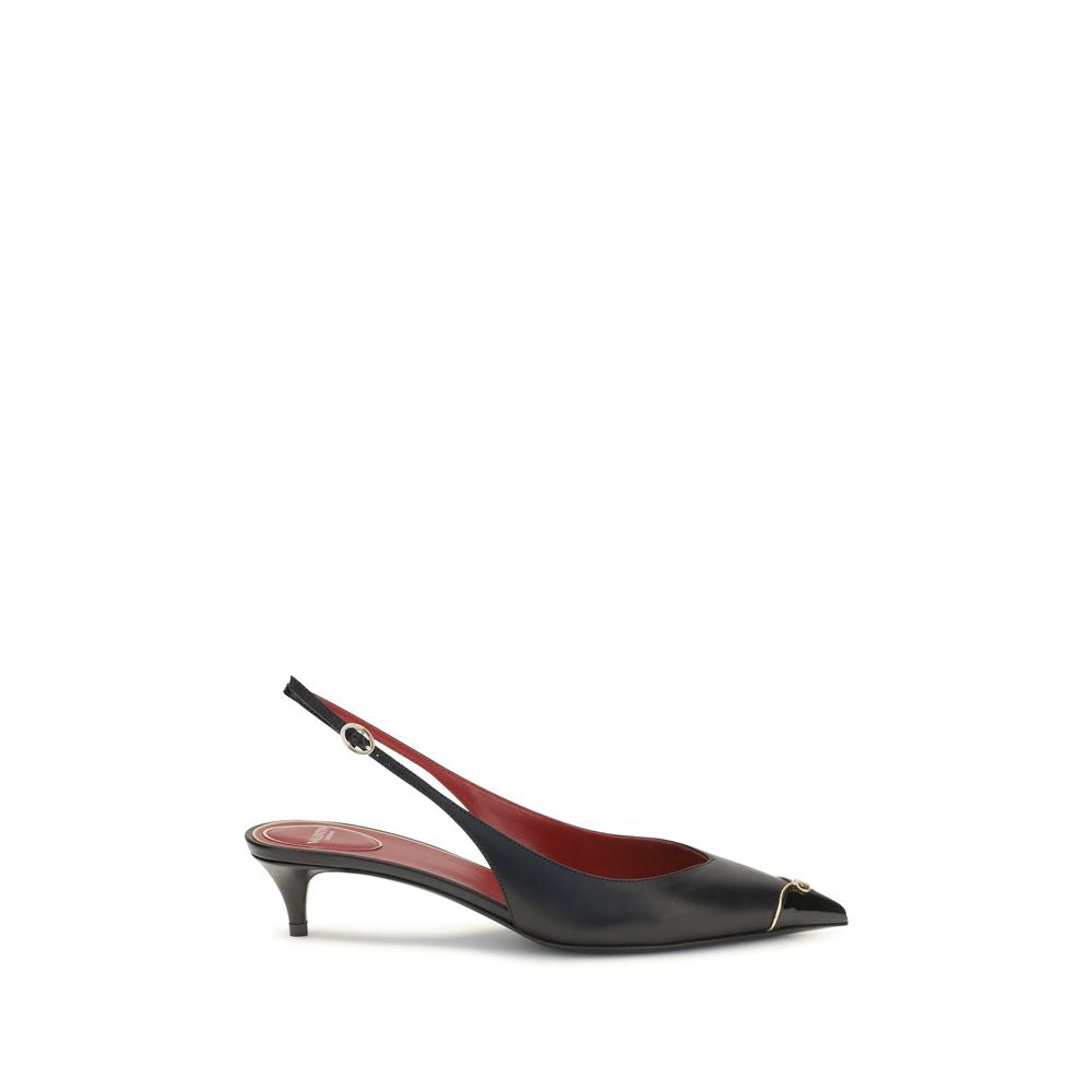 Valentino Garavani Schwarze Pumps aus Kalbsleder Bos Taurus