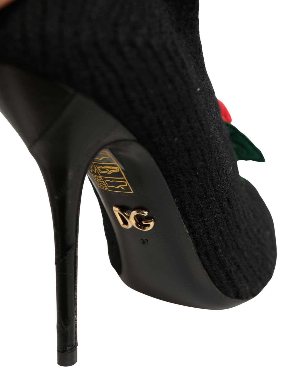 Dolce & Gabbana Schwarz Stiletto Heels Mid Calf Stiefel Schuhe