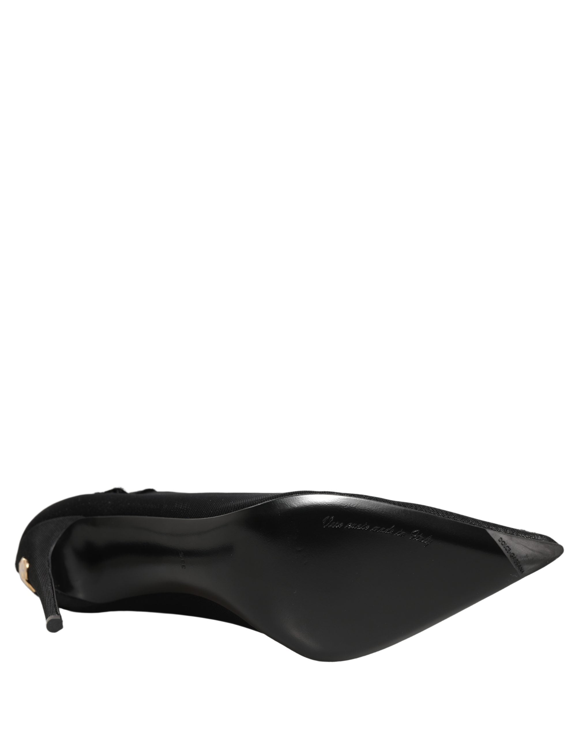 Dolce & Gabbana Schwarze Overknee-Socken-Pumps-Stiefel