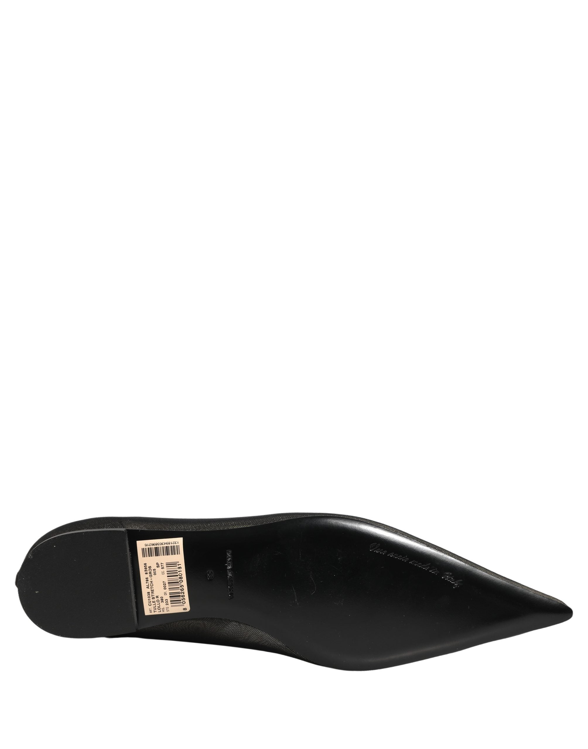 Dolce & Gabbana Schwarze Overknee-Stiefel aus Tüll