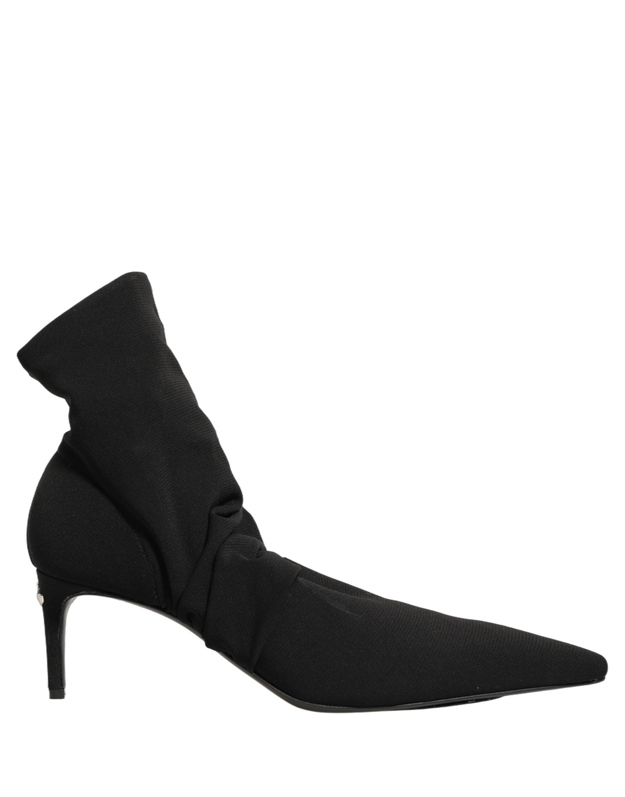 Dolce & Gabbana Schwarze Socken-Stiefel mit Absatz, Knöchelhoch
