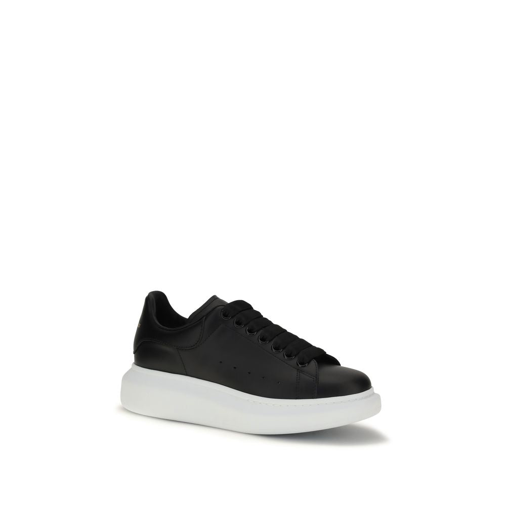 Alexander McQueen Schwarze Bos Taurus Plateau-Sneaker aus Kalbsleder