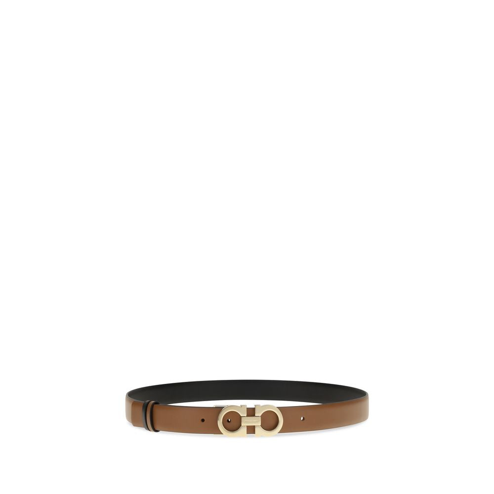Ferragamo Brauner Kalbsleder Bos Taurus Regular Gürtel