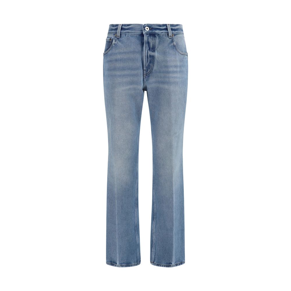 Miu Miu Blaue Jeans aus Polyester im Relaxed Fit