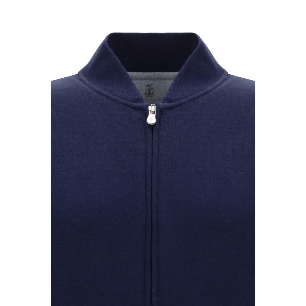Brunello Cucinelli Blauer Baumwoll-Sweatshirt