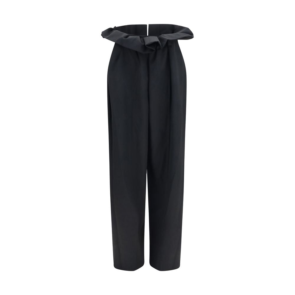 Khaite Schwarze Wollhose Oves Aries Casual Pants