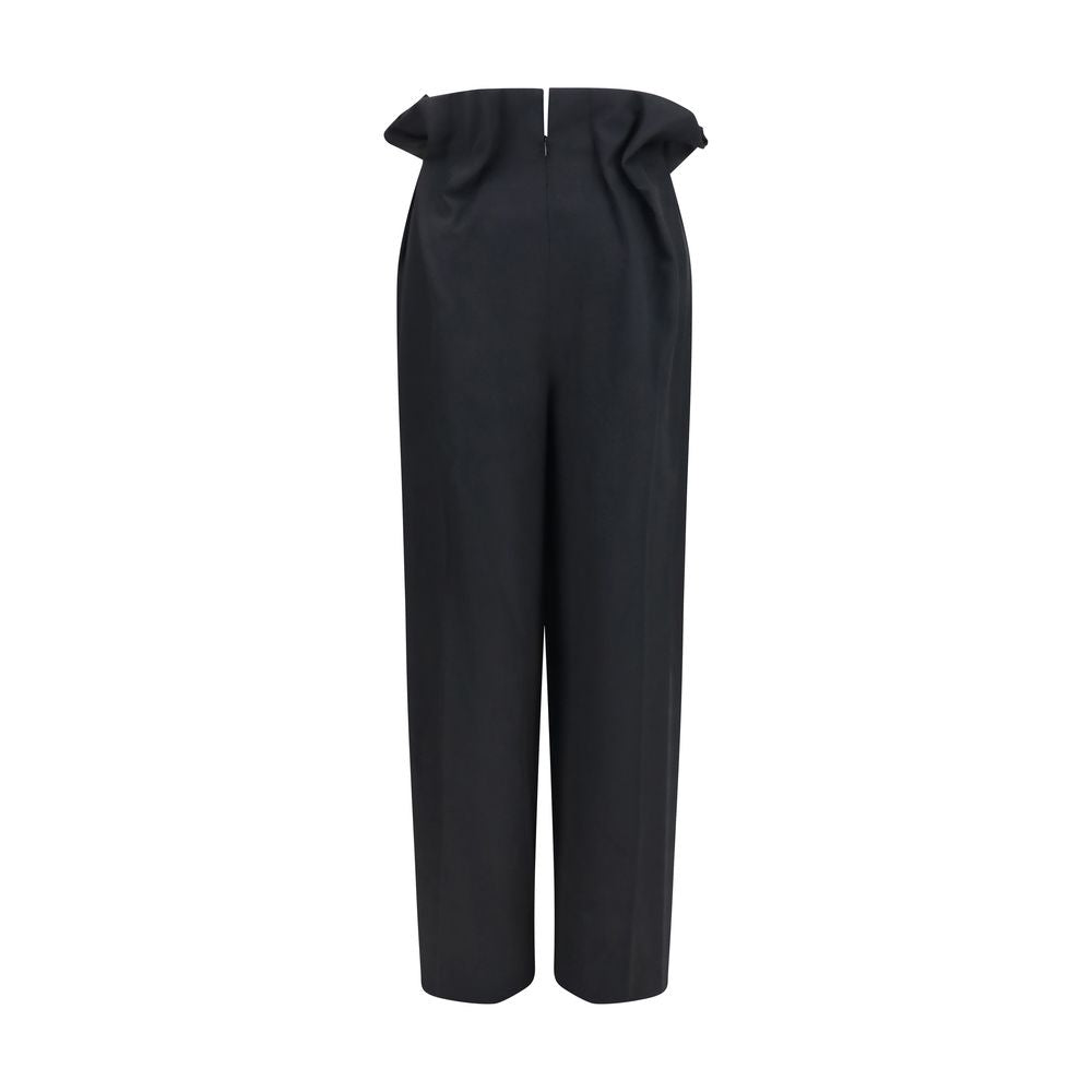 Khaite Schwarze Wollhose Oves Aries Casual Pants