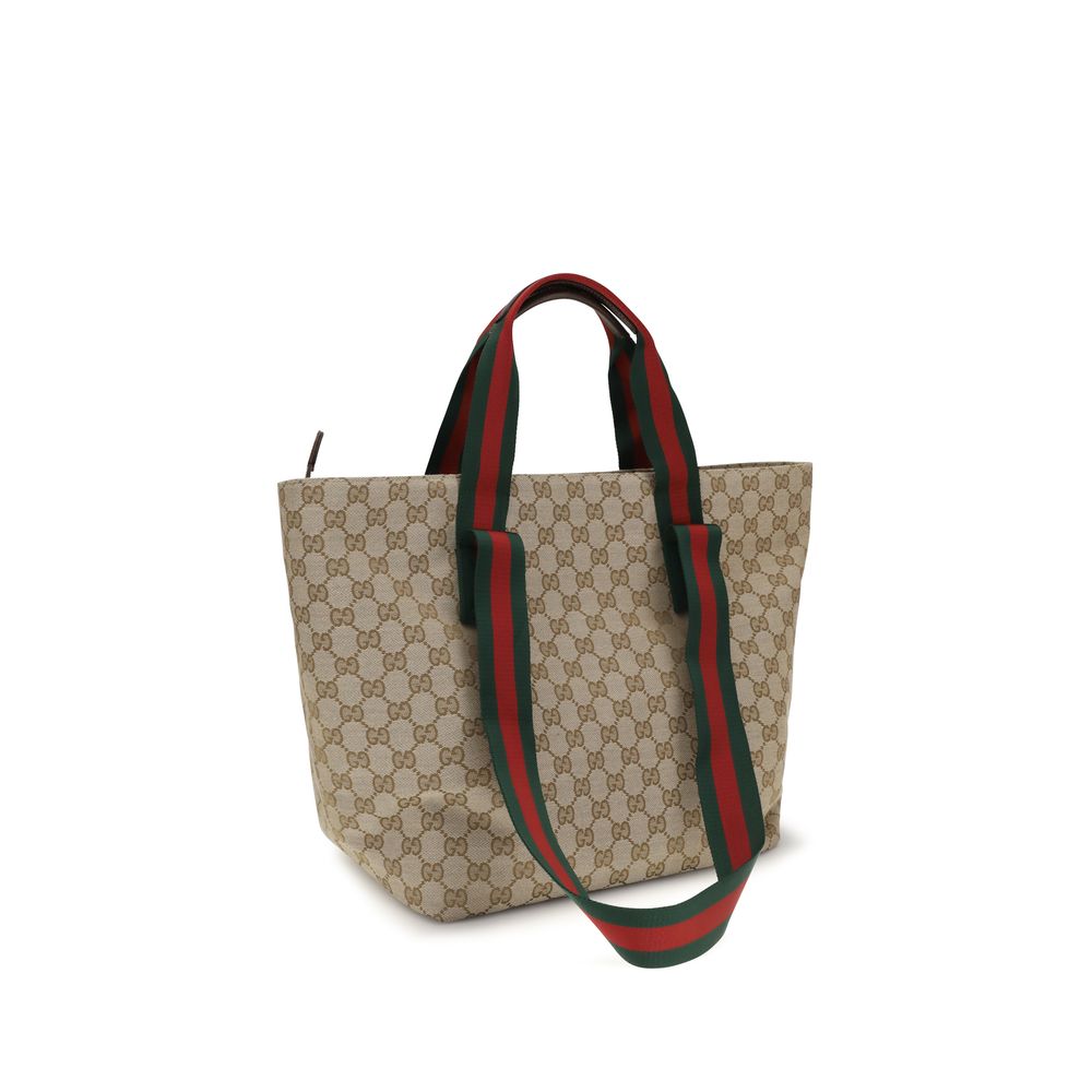 Gucci Beige Stoff-Schultertasche