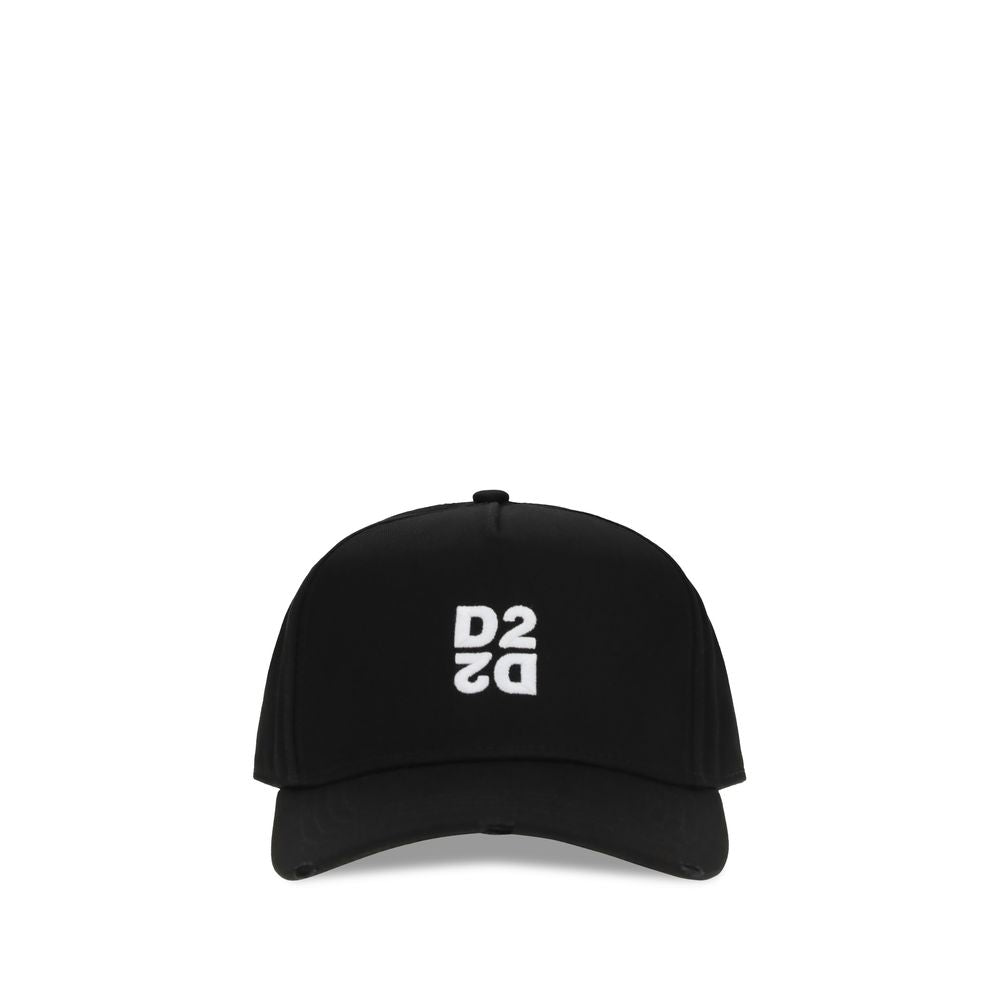 Dsquared² Schwarze Baumwollkappe (Baseball Cap)
