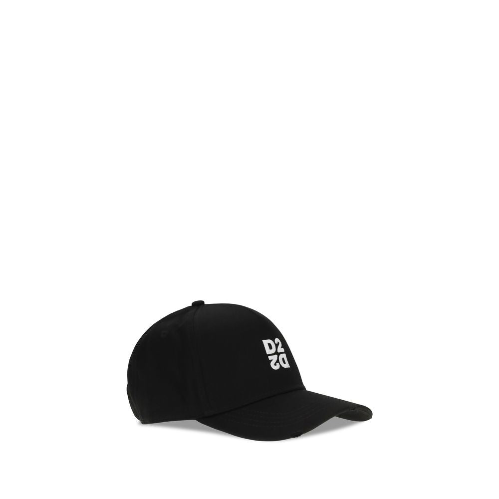 Dsquared² Schwarze Baumwollkappe (Baseball Cap)