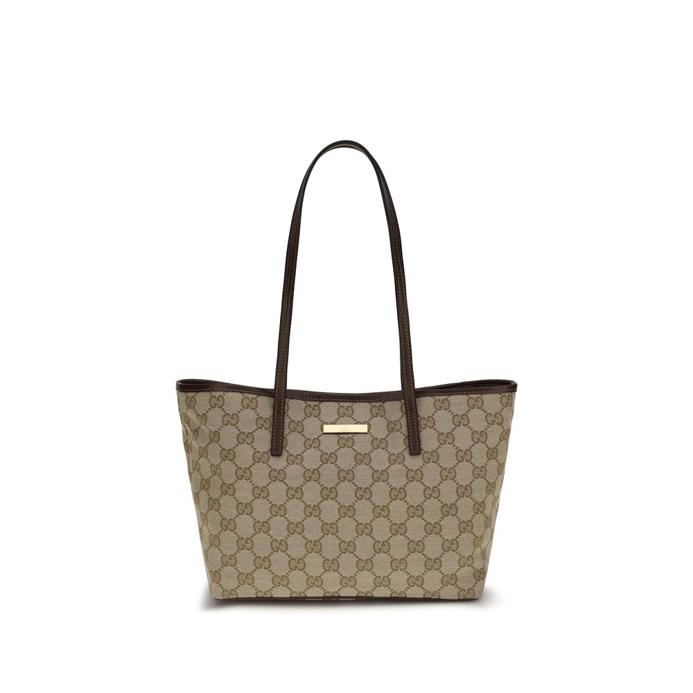 Gucci Beige Stoff-Handtasche