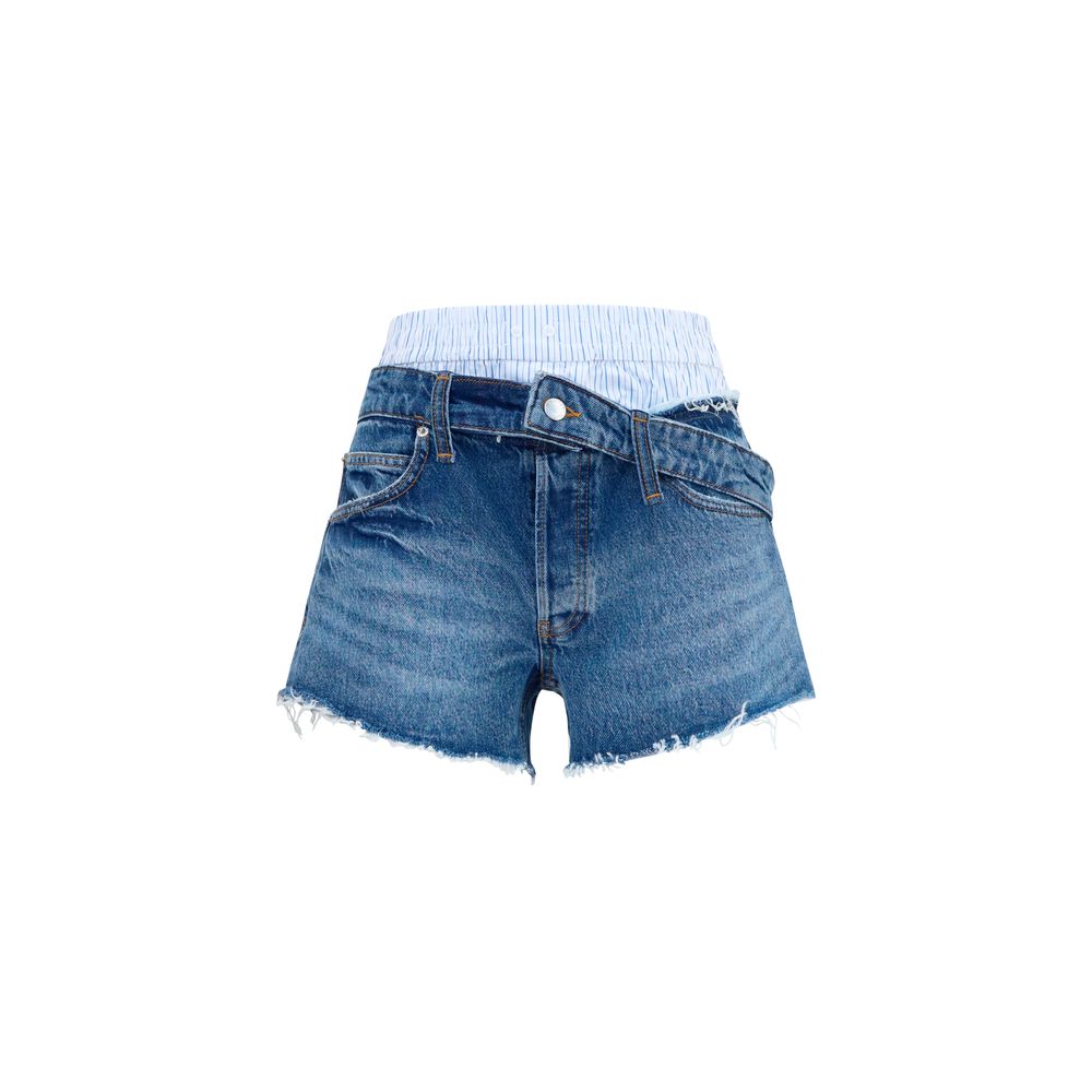 Alexander Wang Blaue Jeans-Shorts