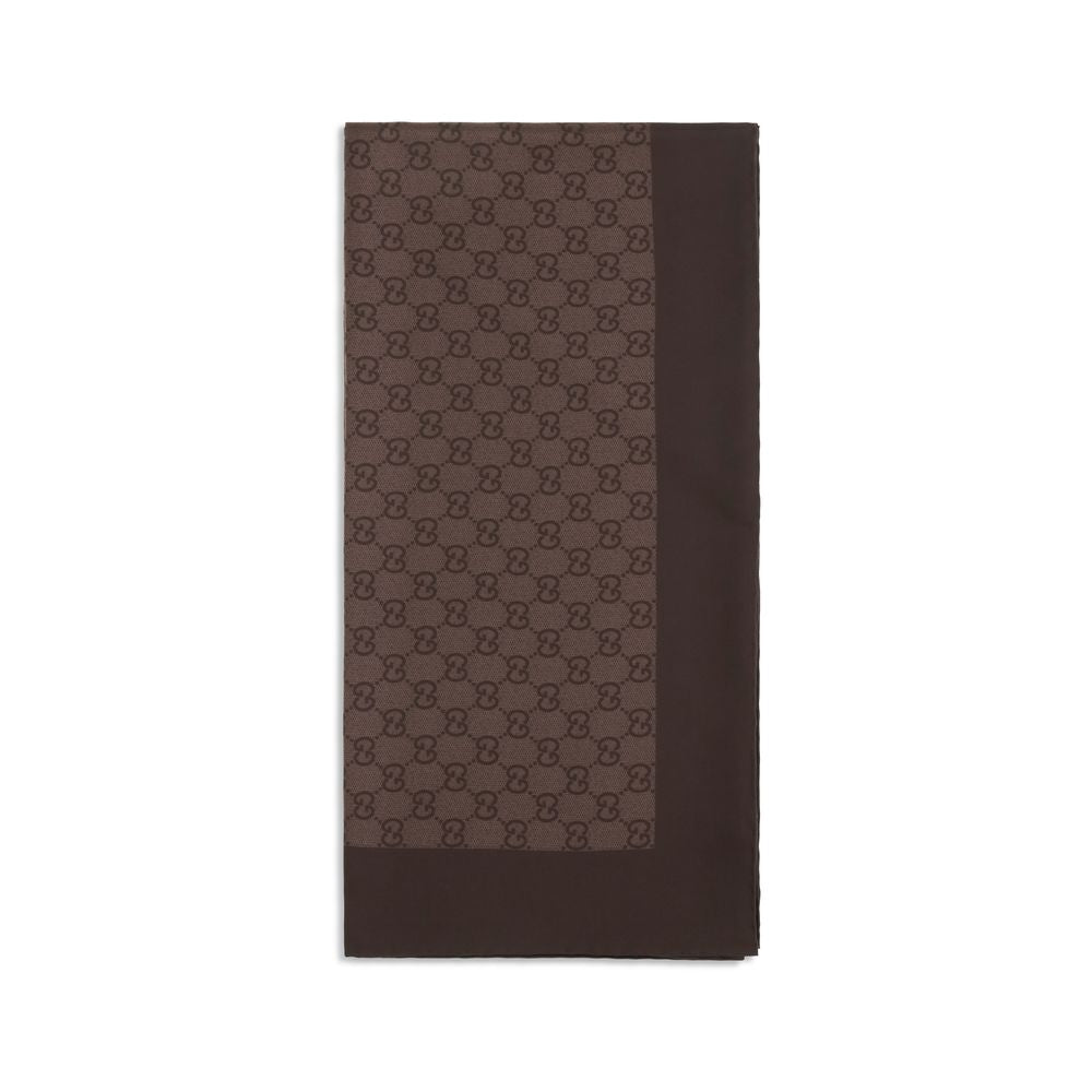 Gucci Brauner Seidenschal