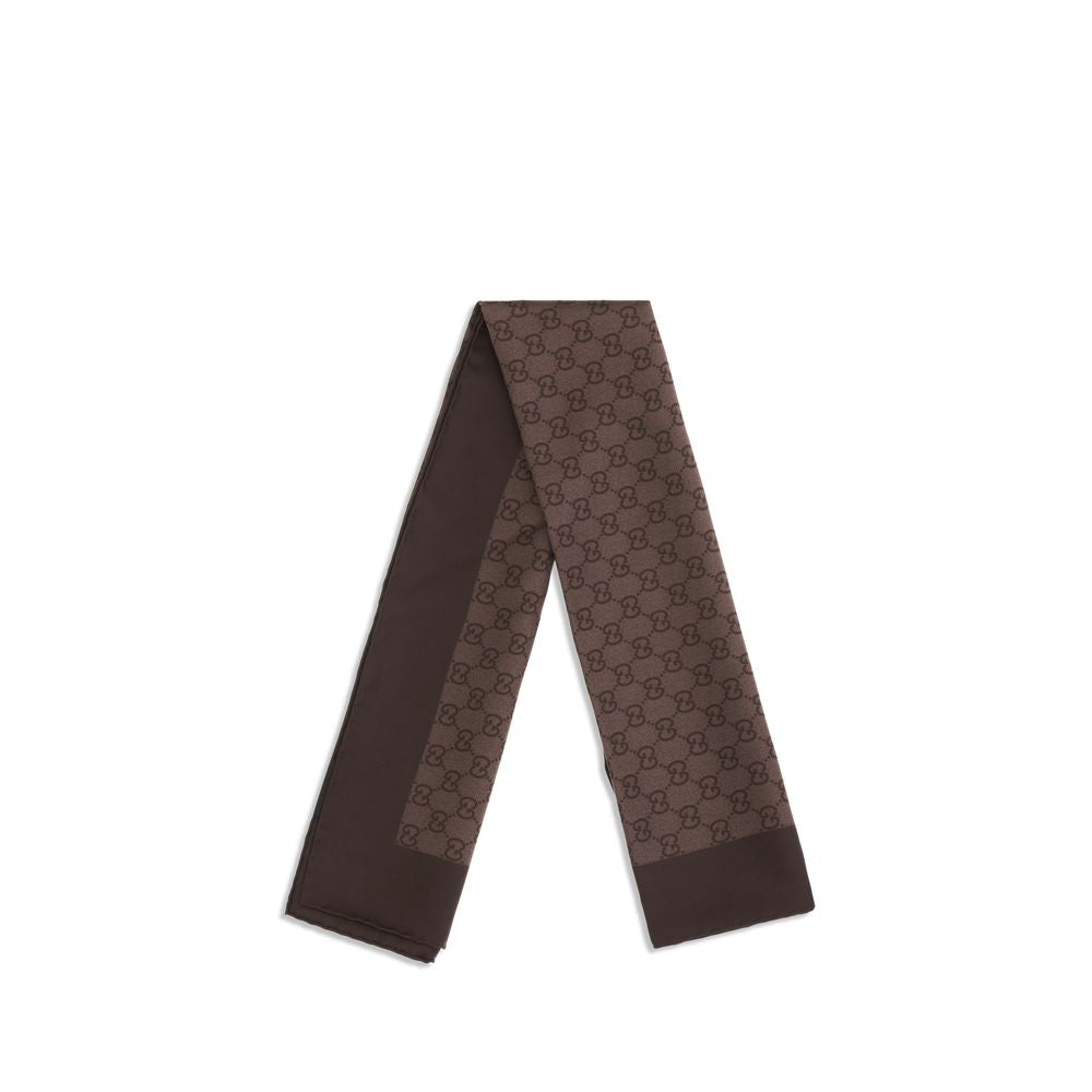 Gucci Brauner Seidenschal