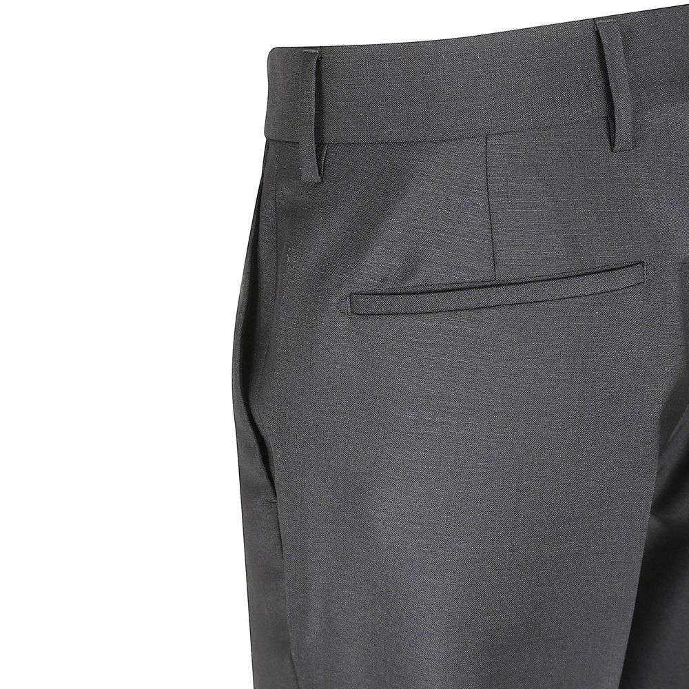 Prada Graue Wollstoffhose