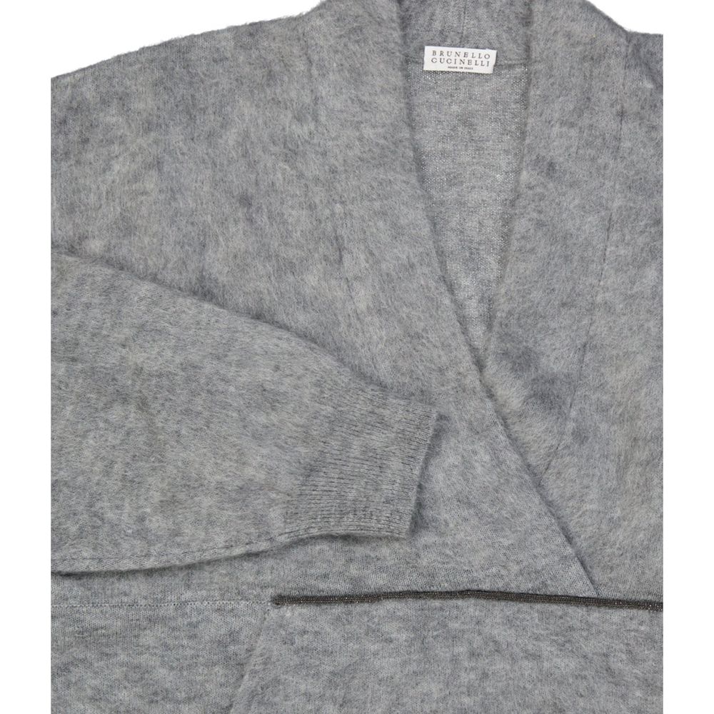 Brunello Cucinelli Grauer Wollpullover