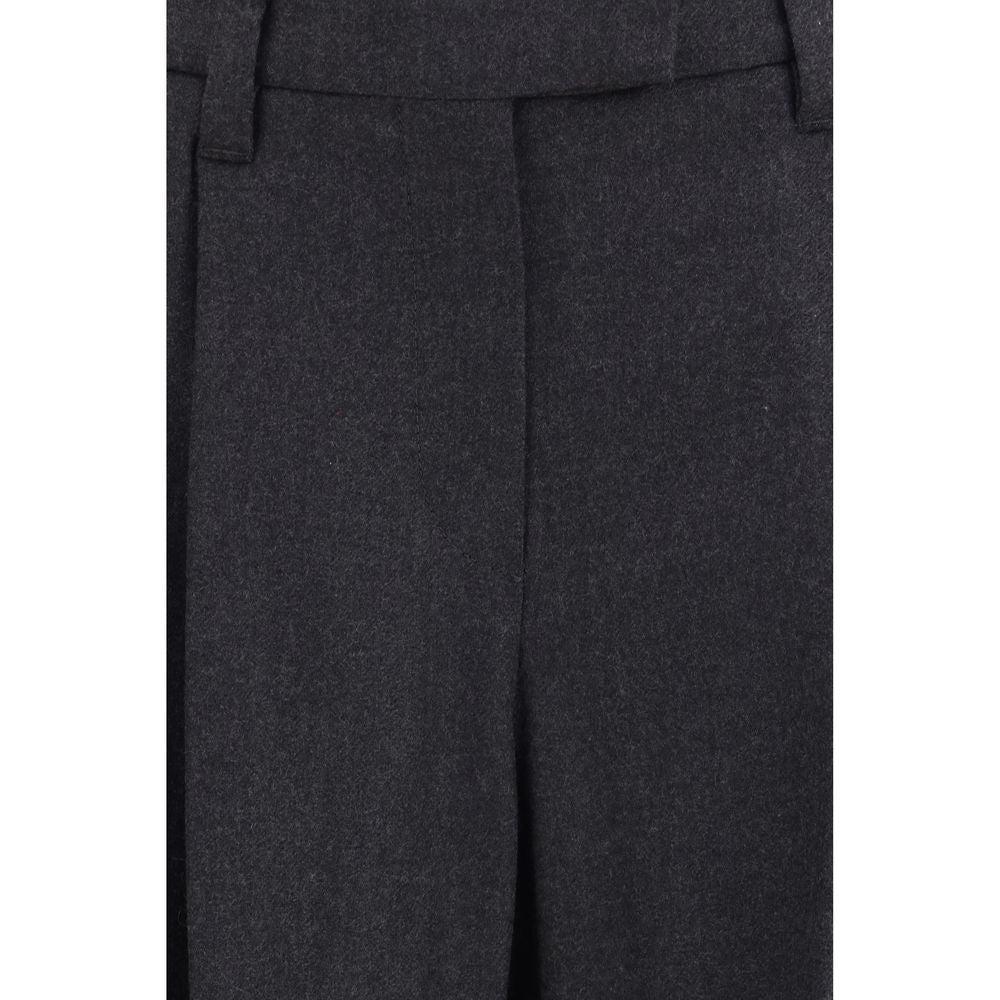 Brunello Cucinelli Graue Hose aus Wolle Ovis Aries